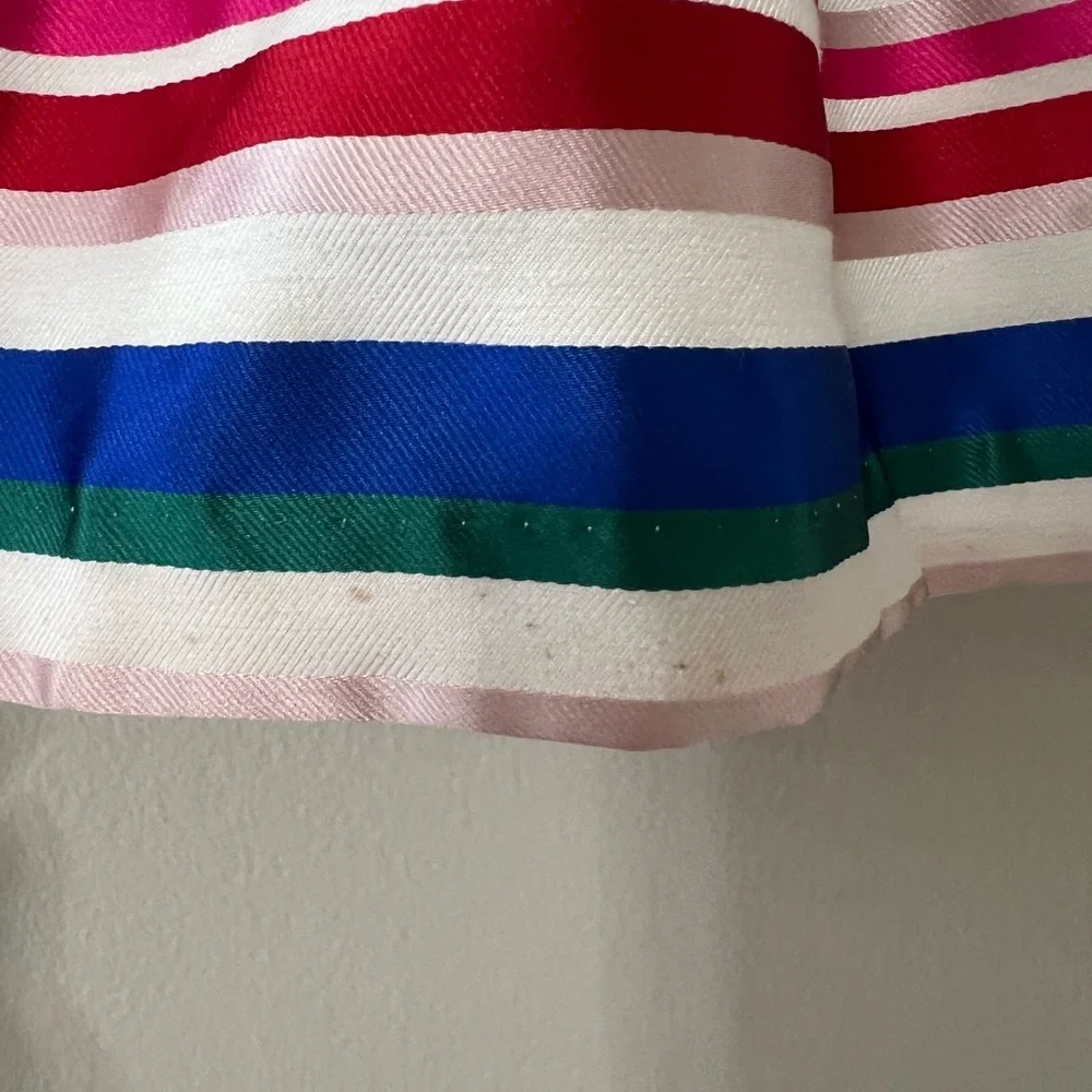 Gymboree Girls Rainbow Stripe Dress 2T Bow Back Party Easter Spring Dress